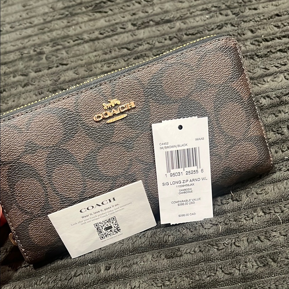 Coach Brown and Black Wallet